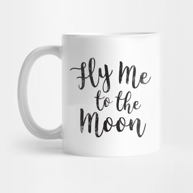 Fly me to the Moon Quote by Inogitna Designs